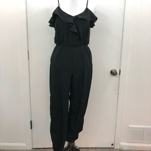 Ruffled Black Romper